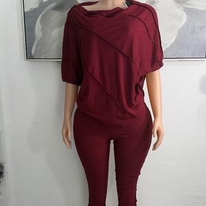 Elegant Burgundy Women's sets